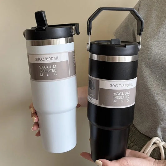 890Ml Ultra Large Capacity Insulated Cup 304 Stainless Steel Insulated Cup Cold Insulated Outdoor Portable Ice Cream Cup