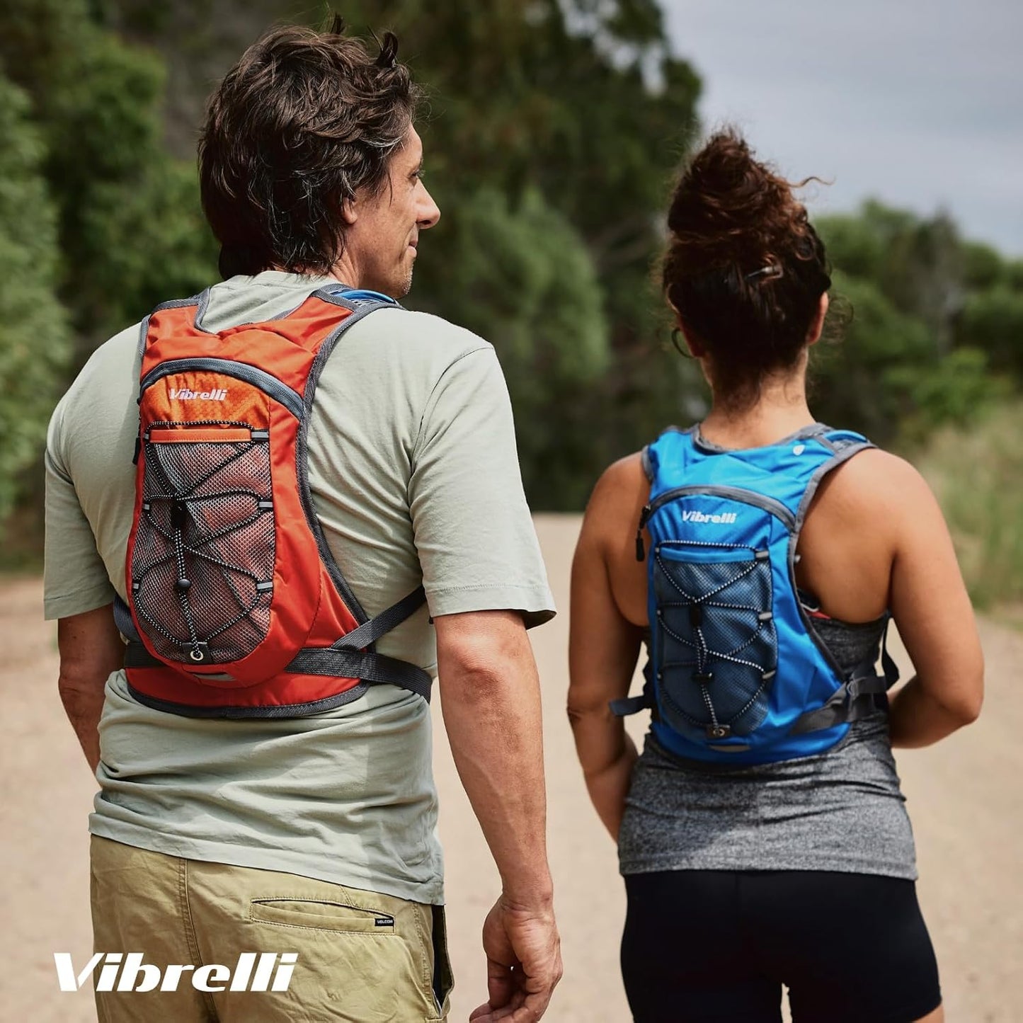 Hydration Backpack & 2L Hydration Bladder - High Flow Bite Valve - Hydration Pack for Cycling, Running, Hiking