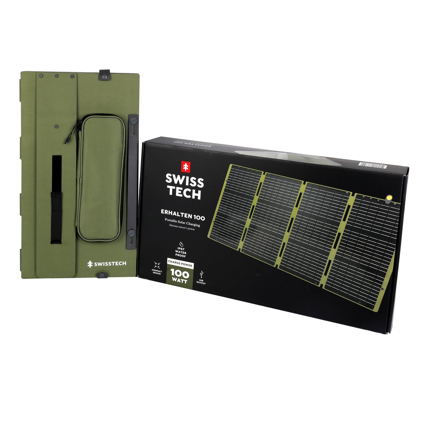 100W Foldable Solar Panel, USB-A and USB-C, Phone Charger, Waterproof, Emergency, Solar Panel Only