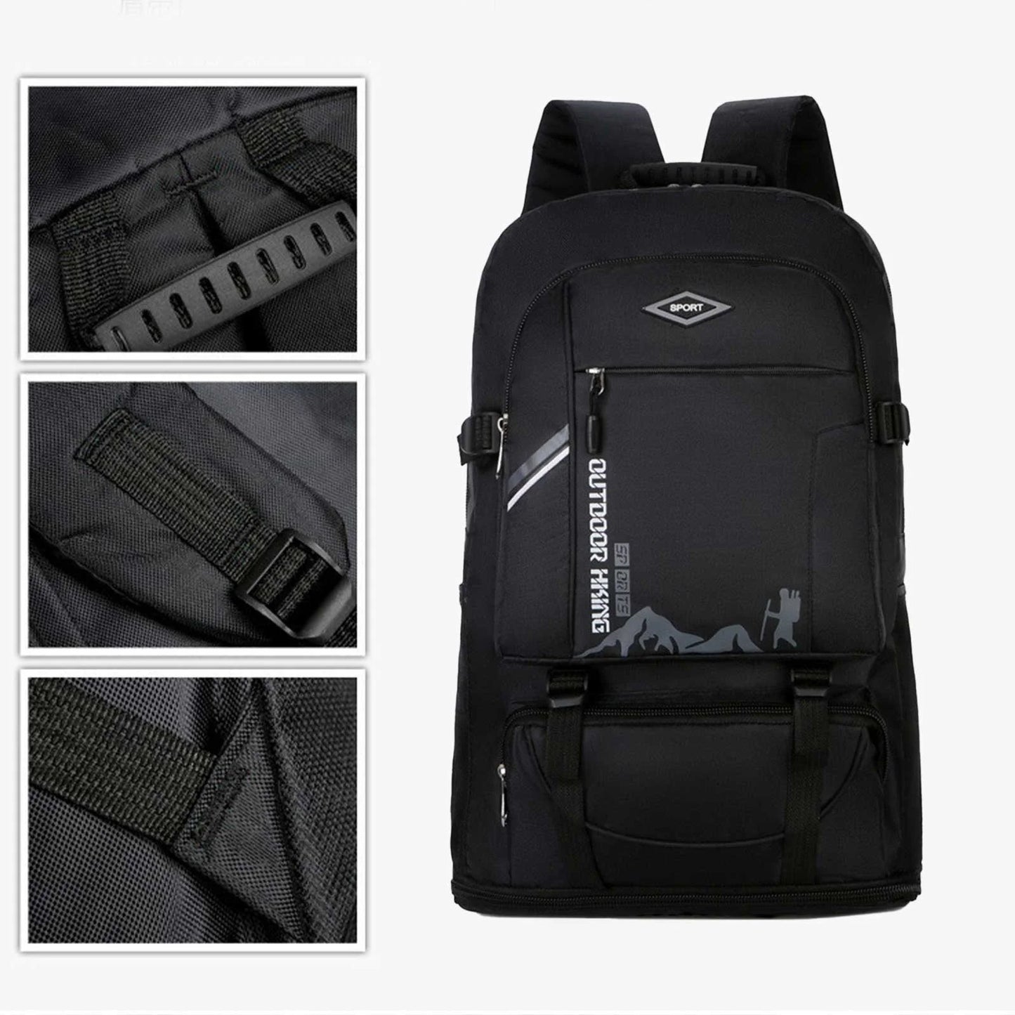 Hiking Backpack Outdoor Expandable 50-60L Backpack Hiking Travel Bag Large Capacity Backpack Camping & Hiking on Clearance