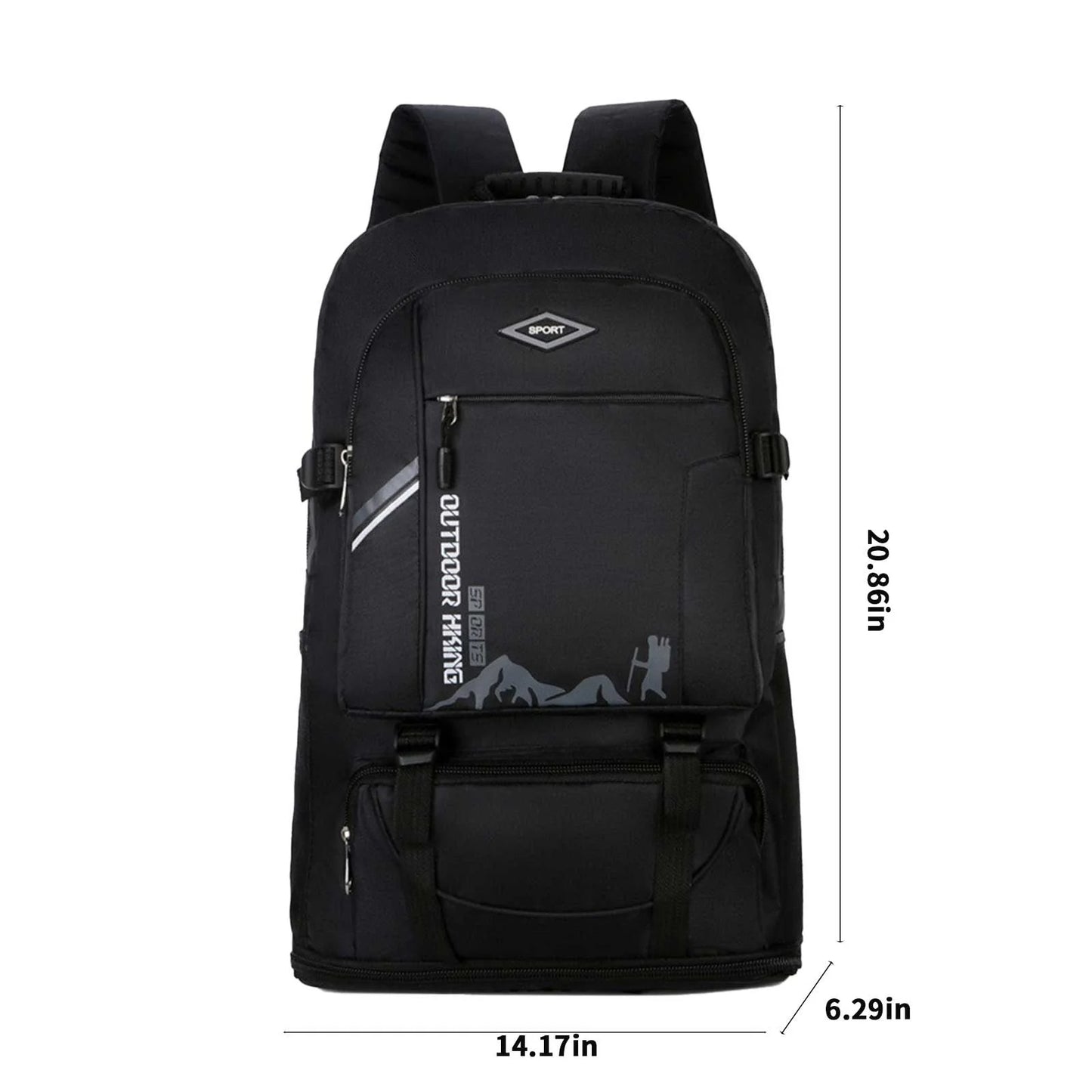 Hiking Backpack Outdoor Expandable 50-60L Backpack Hiking Travel Bag Large Capacity Backpack Camping & Hiking on Clearance