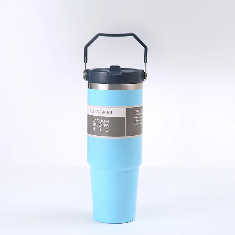 890Ml Ultra Large Capacity Insulated Cup 304 Stainless Steel Insulated Cup Cold Insulated Outdoor Portable Ice Cream Cup