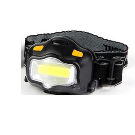 Mini COB AA Small Headlight LED Outdoor Camping Hiking Hiking Night Riding Fishing Headlight Plastic Headband Light