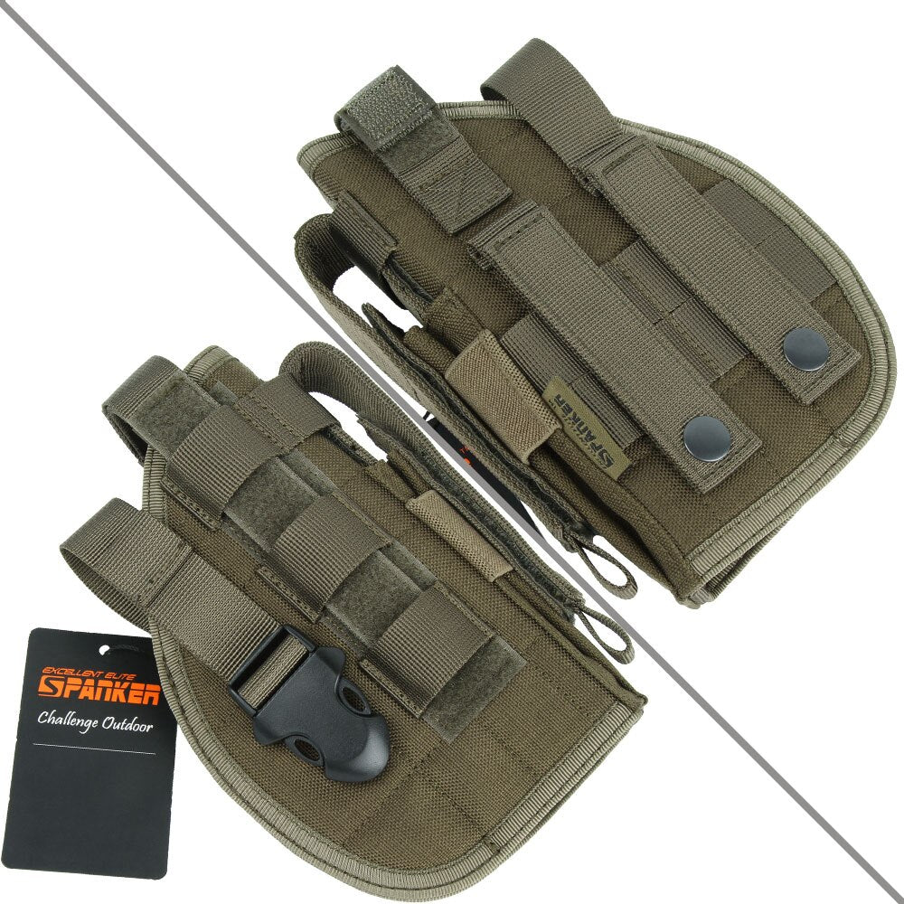 EXCELLENT ELITE SPANKER Outdoor Military Universal Molle Buckle Pistol Holster Hunting Training Camo Tactical Nylon Gun Holsters