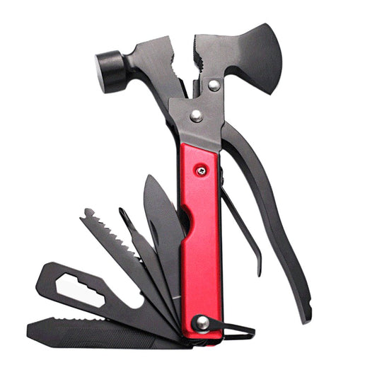 16 in 1 Hatchet with Knife Axe Hammer Saw Screwdriver Pliers Bottle Opener Multitool Camping Accessories Survival Gear Equipment