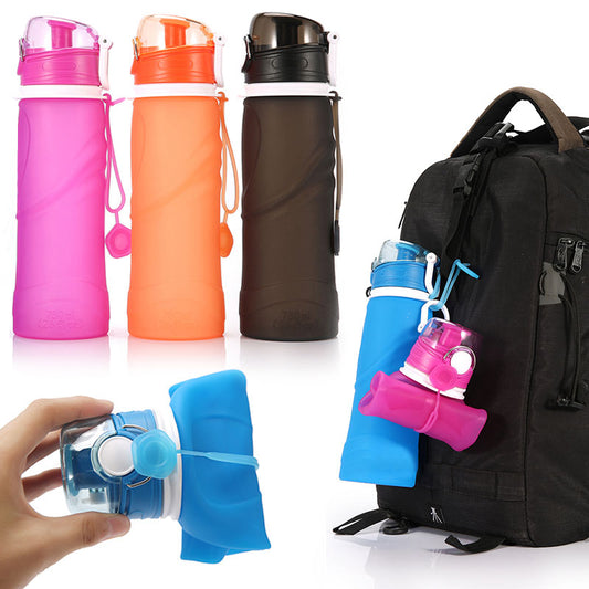 Foldable Leak Proof Silicone Water Bottle