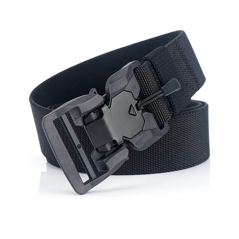 New Tactical Belt Quick Release Magnetic Buckle Military Belts Soft Real Nylon Sports Accessories