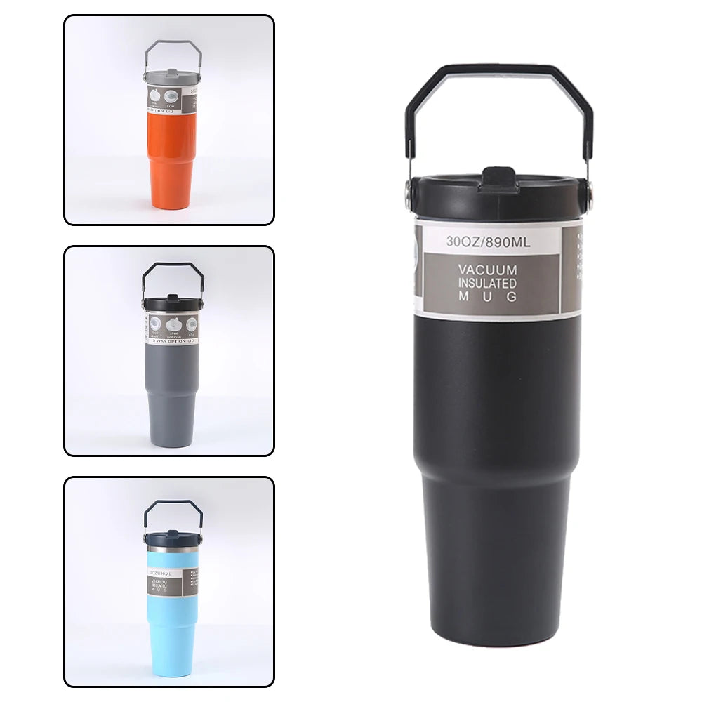 890Ml Ultra Large Capacity Insulated Cup 304 Stainless Steel Insulated Cup Cold Insulated Outdoor Portable Ice Cream Cup