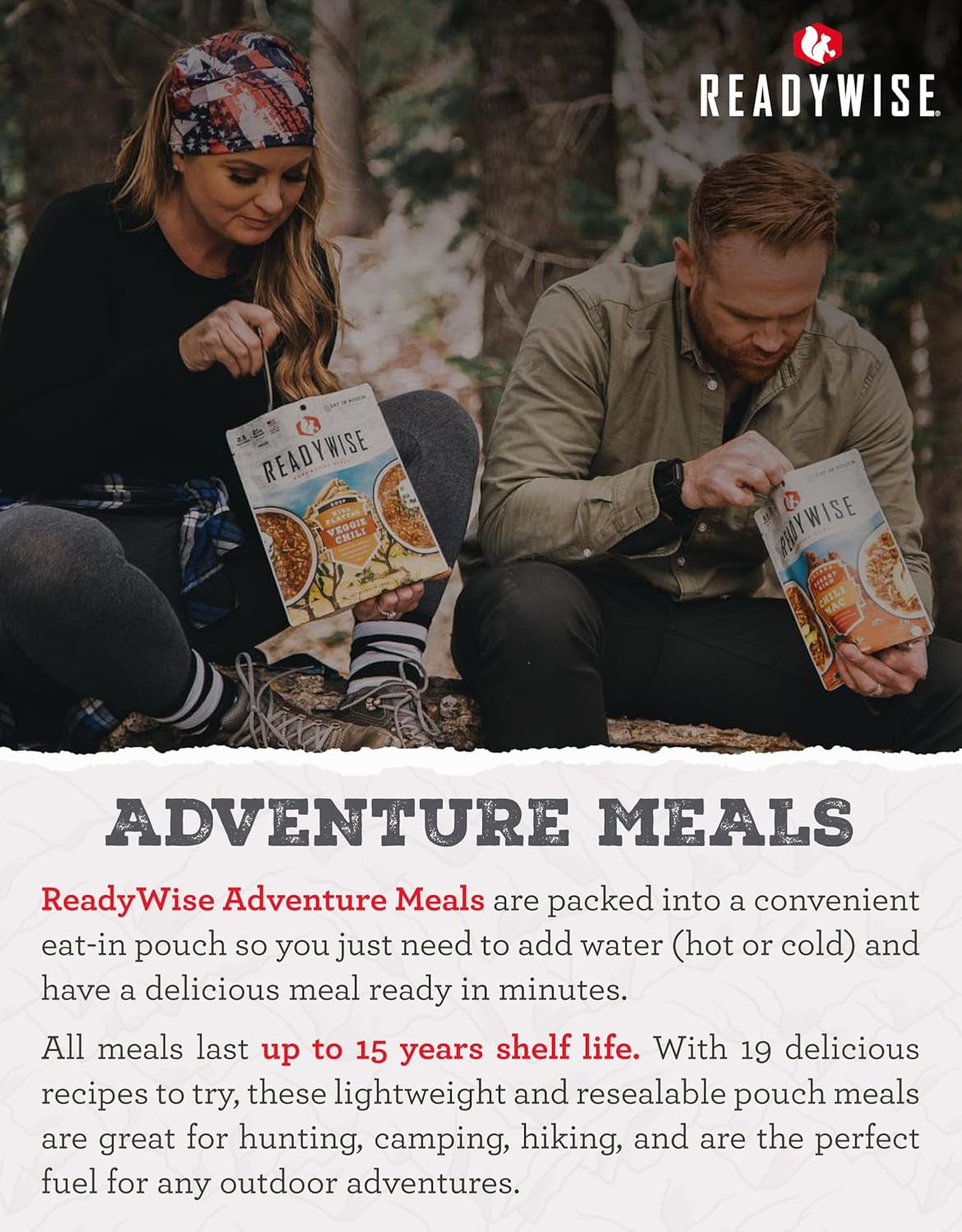 2-Day Adventure Bag | Freeze-Dried Backpacking & Camping Food | Waterproof Dry Bag | 23 Servings
