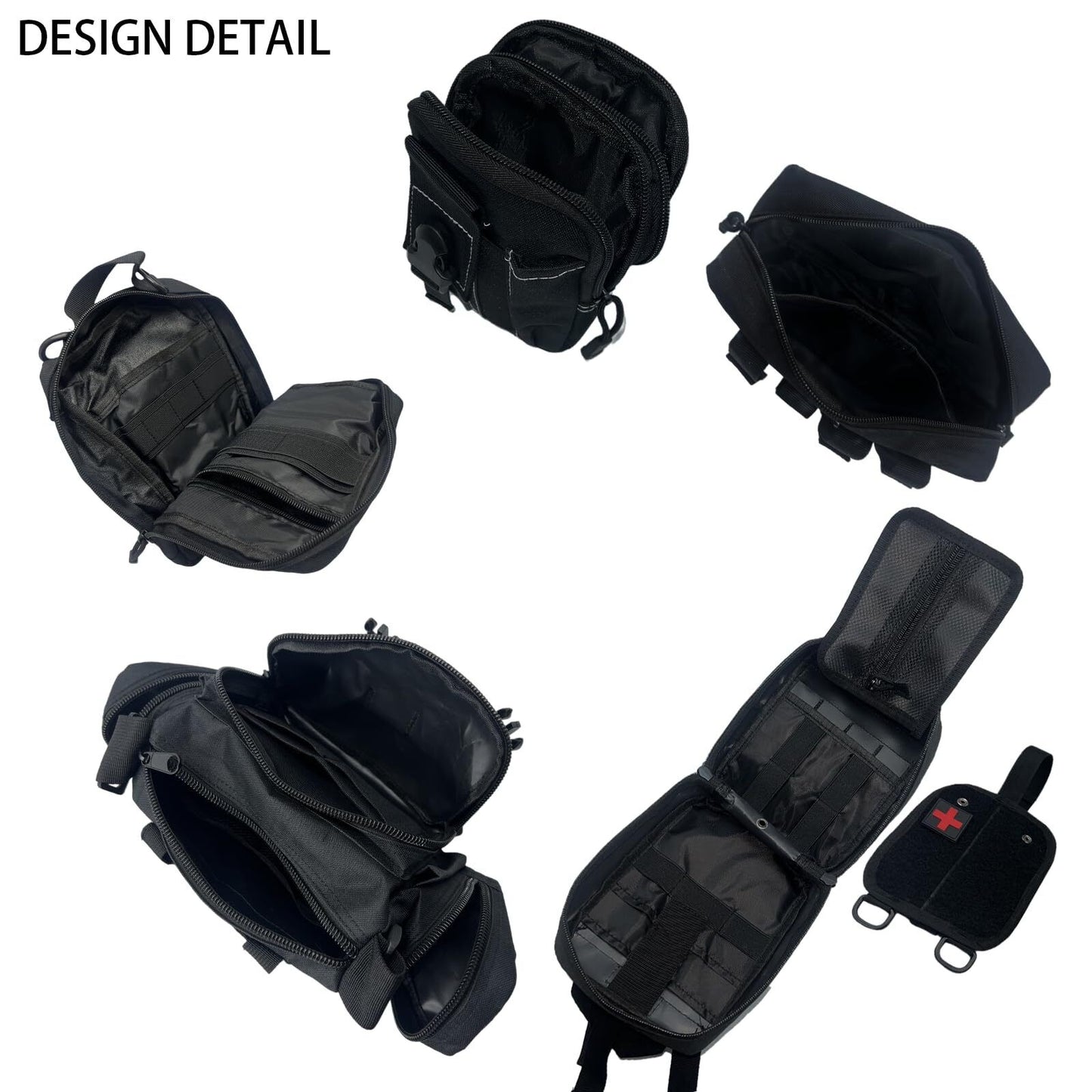 Tactical Car Seat Back Organizer with 5 Detachable Pouches Upgrade Tactical M...