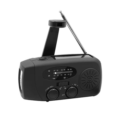 Emergency Portable Radio 2000Mah Solar Hand Crank Cell Phone Charger AM/FM Radio LED Flashlight Outdoor Indoor Light Night