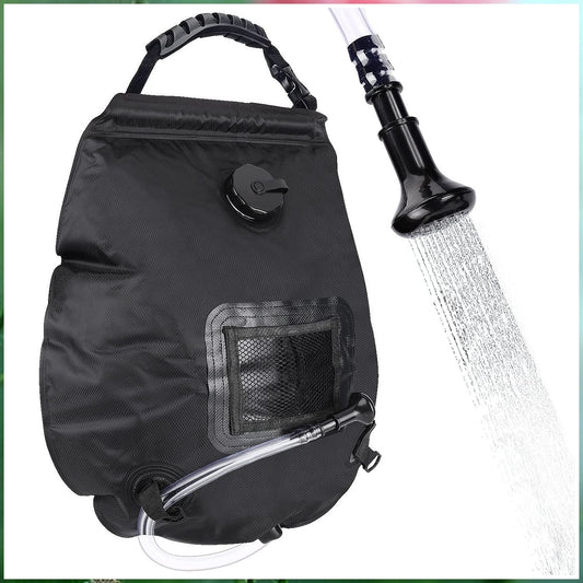 2L Water Bags Outdoor Camping Shower Bag Solar Heating Portable Folding Hiking Climbing Bath Equipment Shower Head Switchable