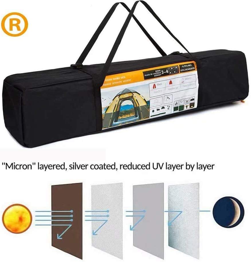 BZTANG High Quality Automatic 3-4 People Outdoor Instant PopUp Tent Camping Hiking Canopy