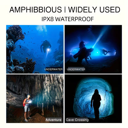 Waterproof 52LM USB Rechargeable Flash light