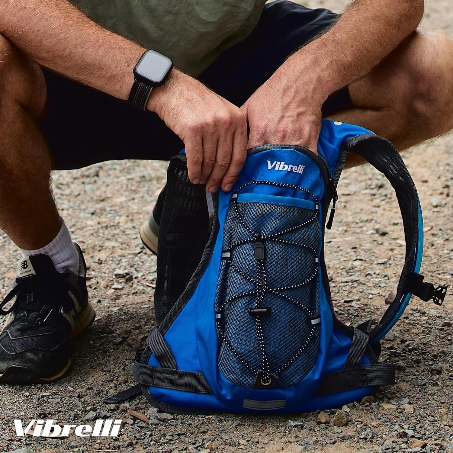 Hydration Backpack & 2L Hydration Bladder - High Flow Bite Valve - Hydration Pack for Cycling, Running, Hiking