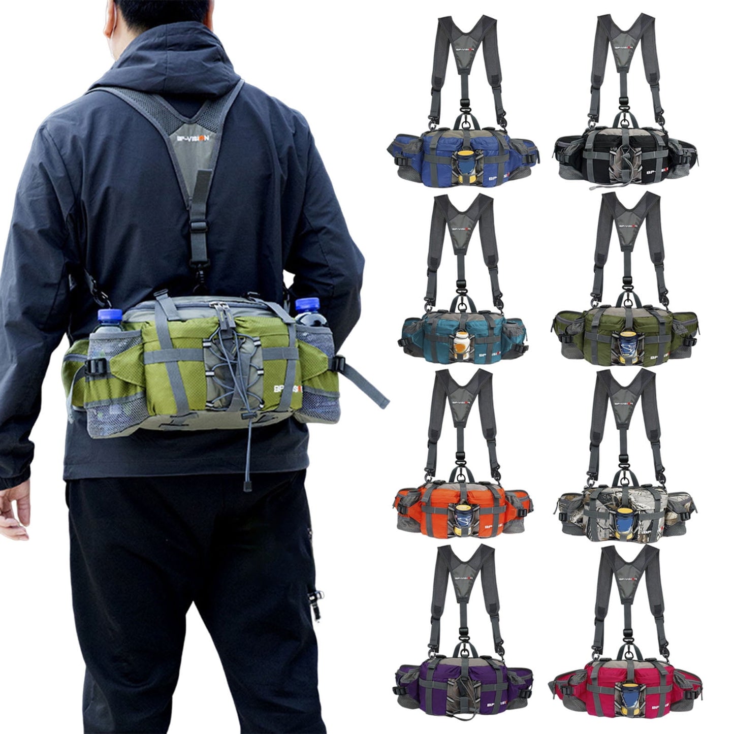 6L Outdoor Large Capacity Waterproof Mountaineering Backpack For Hiking Camping Trekking
