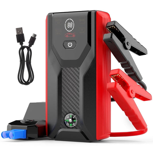 Car Jump Starter Booster 1A Peak 2mAh 12V Battery Charger (Up to 6.L Gas or 3.L Diesel Engine)