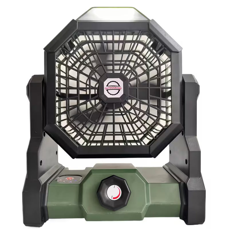 78mAh Portable Camping Fan Rechargeable Multifunctional Mini Fan USB Outdoor Hang Ceiling Fan Led Light Desktop Fan Power Bank