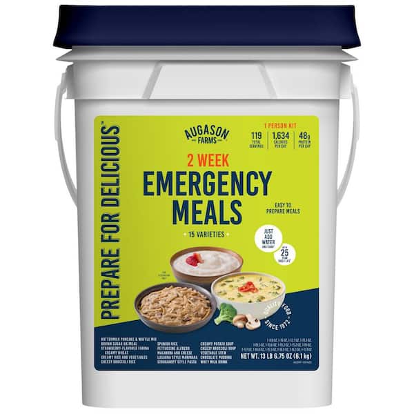 , 24 Hour Emergency Meal Kit, 1 Person, Emergency Food, by Auguson Farms, 1 Pack