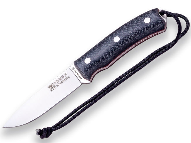 195 Bushcraft Knife Black Micarta