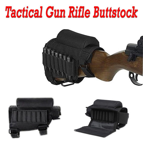 Hunting Gun Accessories Adjustable Rifle Shotgun Tactical Buttstock Cheek Rest Shooting Pad Ammo case Cartridges Holder Pouch