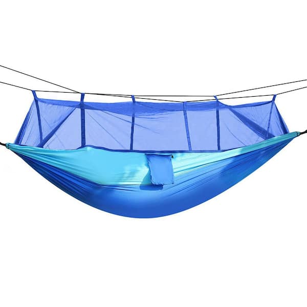 2 Persons Hammock 6LBS Max Load with Mosquito Net Outdoor Hiking Camping Hommock Portable Nylon Swing Hanging Bed