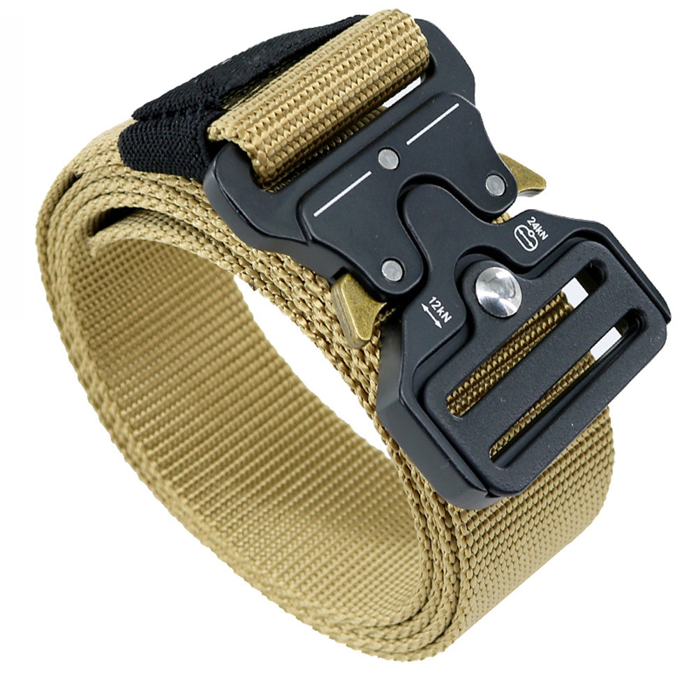 Hefujufang Men's Tactical Belt Military Camouflage Style Nylon Belts Webbing Belt with Heavy-Duty Quick-Release Buckle - Survivors City