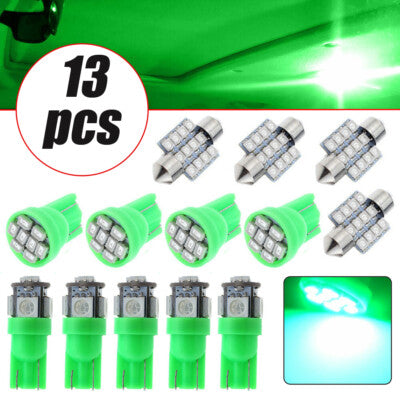 1Pcs 12V T1 LED Light Bulb Wedge Base Interior Dome Map LED Lights License Plate Trunk Side