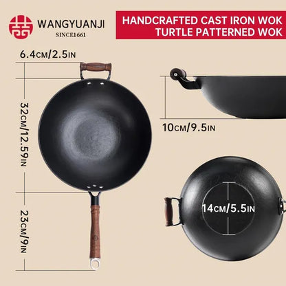 Cast Iron Wok Pan