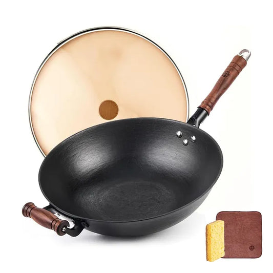 Cast Iron Wok Pan