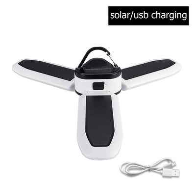 Solar charging camping light
