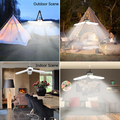 Solar charging camping light