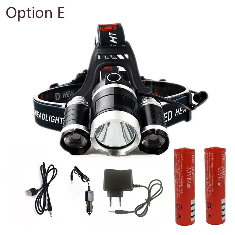 Headlamp 90 degree high Led lighting Head Lamp 4 mode