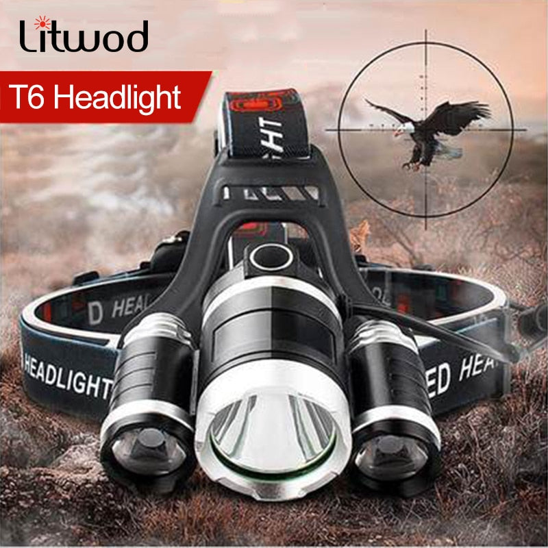 Headlamp 90 degree high Led lighting Head Lamp 4 mode