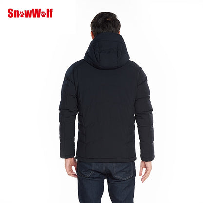 Men Winter Outdoor USB Infrared Heating Hooded Jacket - Survivors City