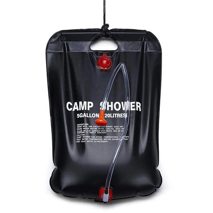 20L Water Bags Outdoor Camping Shower Bag Solar Heating Portable Folding Hiking Climbing Bath Equipment Shower Head Switchable - Survivors City