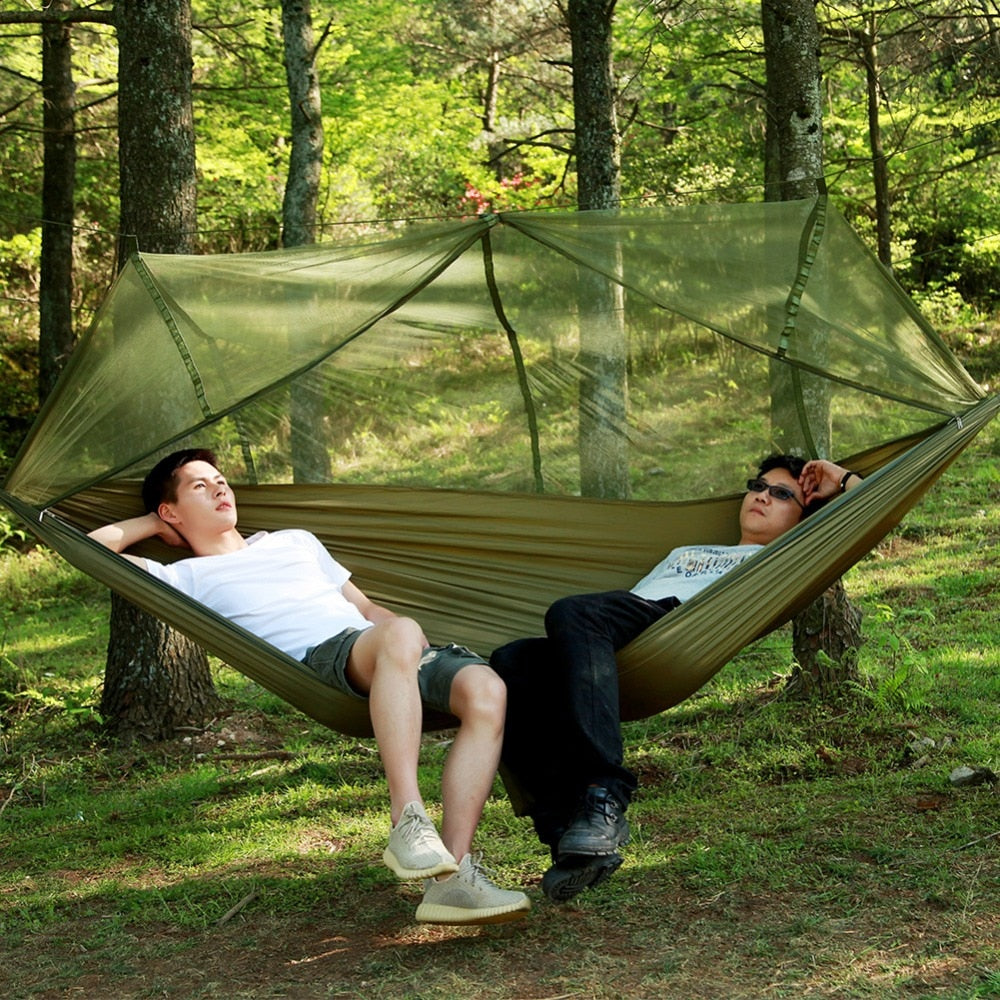 1-2 Person Camping Hammock Outdoor Mosquito Net