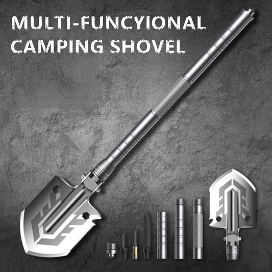 Outdoor Multi-purpose Shovel Folding Military Shovel Camping Defense Security Tools