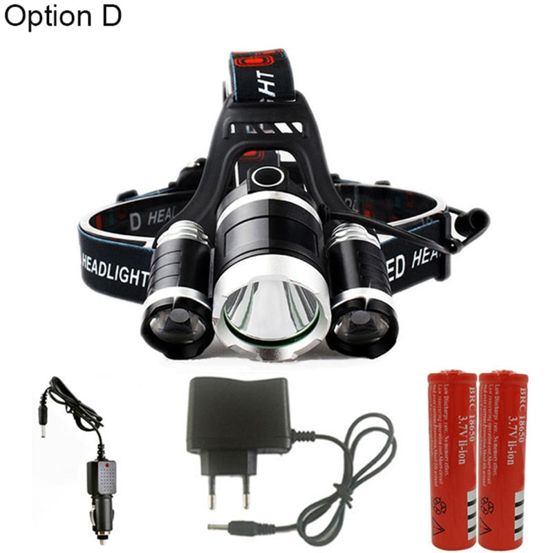 Headlamp 90 degree high Led lighting Head Lamp 4 mode