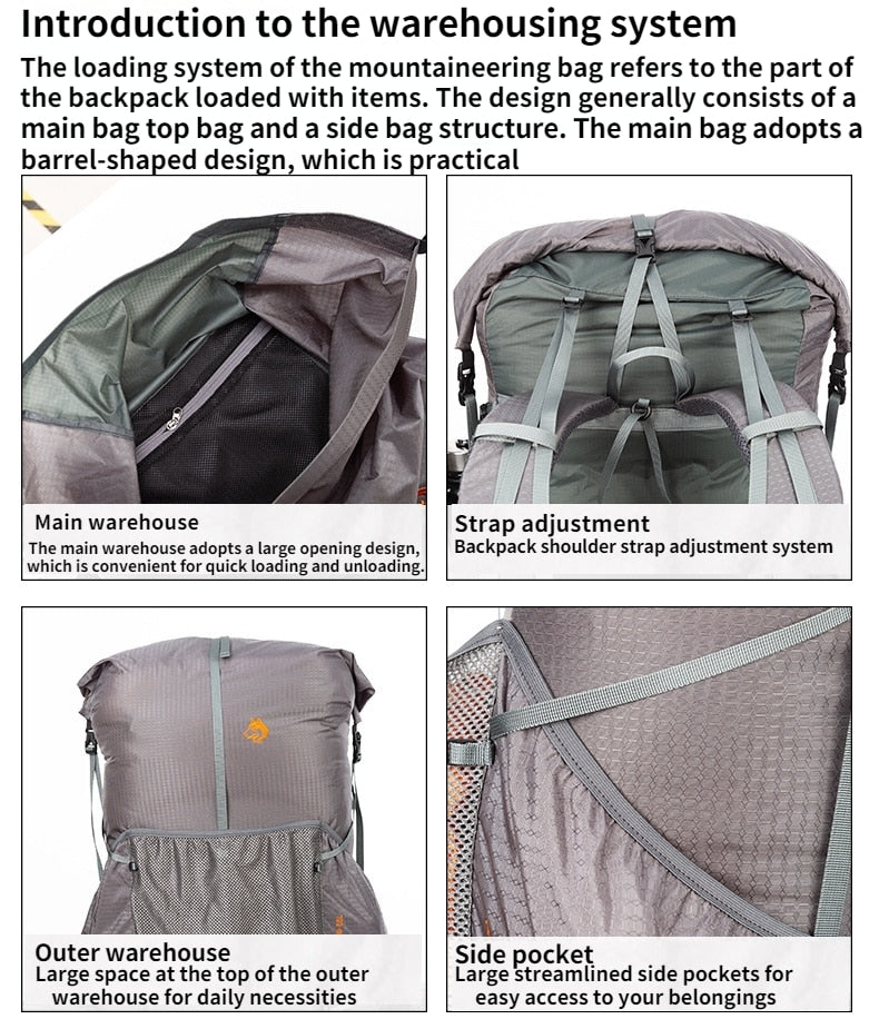 Water-resistant Hiking Backpack