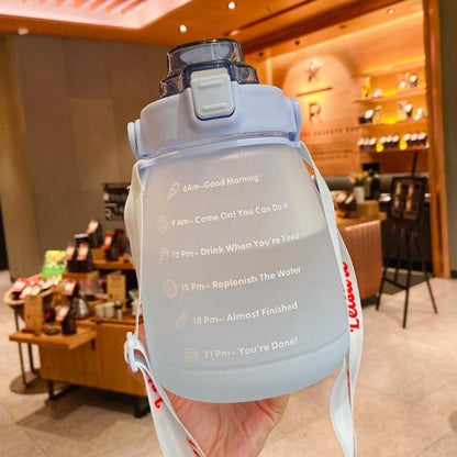 Water Bottle With Straw Strap - Survivors City