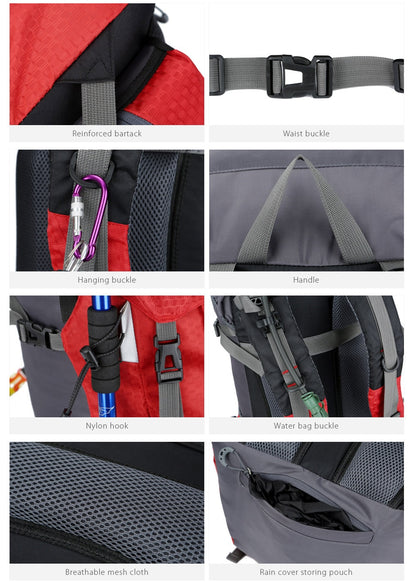 60L Outdoor Backpack Camping Bag with Rain Cover - Survivors City
