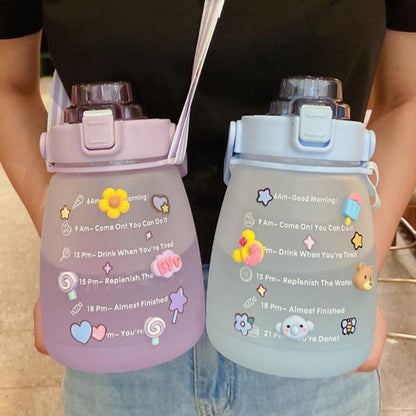 Water Bottle With Straw Strap - Survivors City