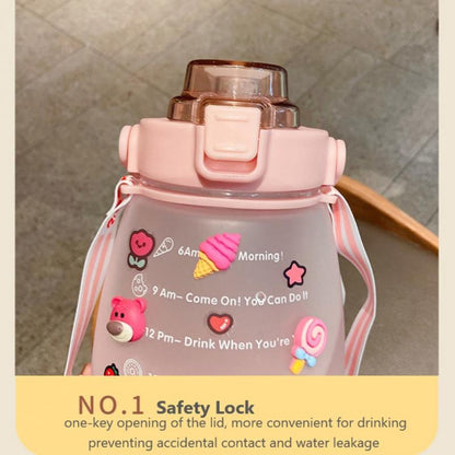 Water Bottle With Straw Strap - Survivors City