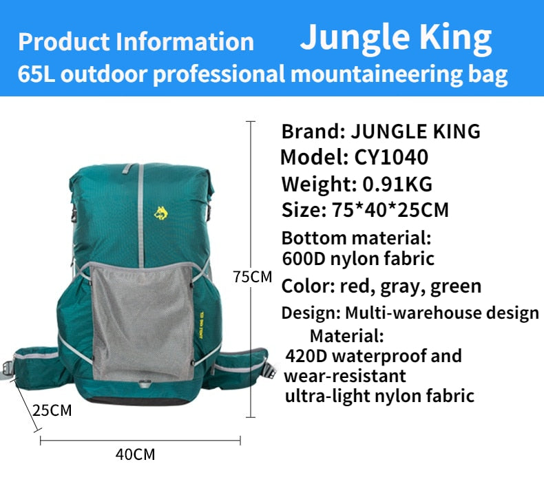 Water-resistant Hiking Backpack