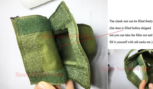 Hunting Gun Accessories Adjustable Rifle Shotgun Tactical Buttstock Cheek Rest Shooting Pad Ammo case Cartridges Holder Pouch - Survivors City