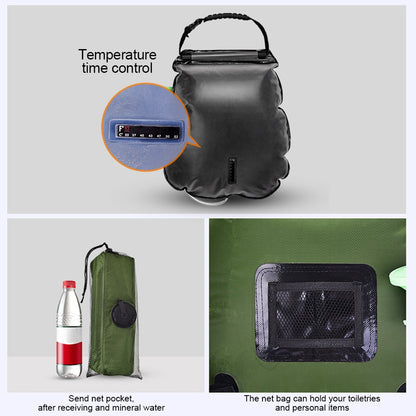 20L Water Bags Outdoor Camping Shower Bag Solar Heating Portable Folding Hiking Climbing Bath Equipment Shower Head Switchable - Survivors City