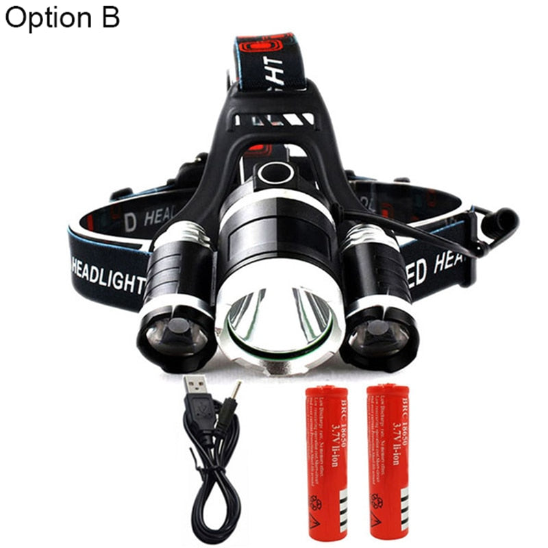 Headlamp 90 degree high Led lighting Head Lamp 4 mode
