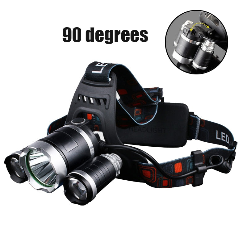 Headlamp 90 degree high Led lighting Head Lamp 4 mode