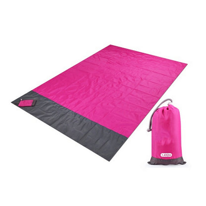 2x2.1m/ 6.4x6.4 feet Waterproof Pocket Beach Blanket Folding Camping Mat Mattress Portable Lightweight Mat Outdoor Picnic Mat Sand Beach Mat - Survivors City